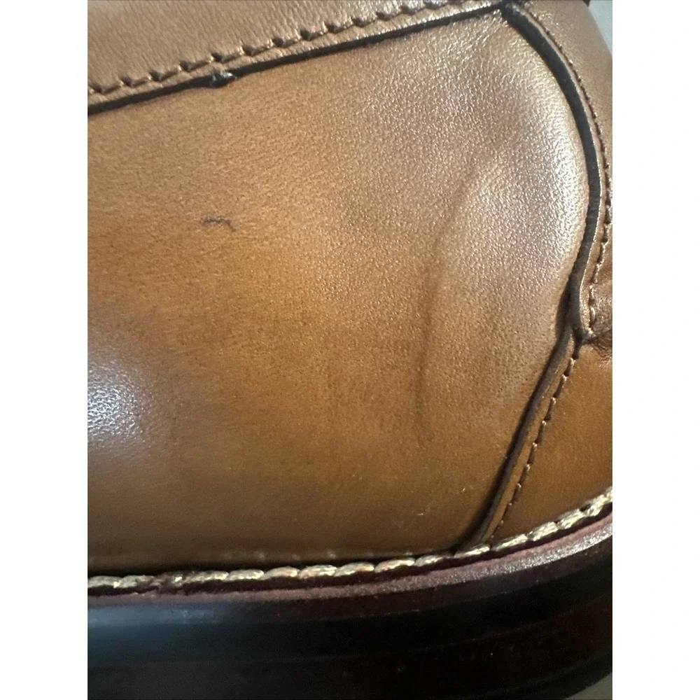 POLO RALPH LAUREN Men Size 12D Alston‎ Leather Penny Loafers Shoes Tan ‼️ READ‼️